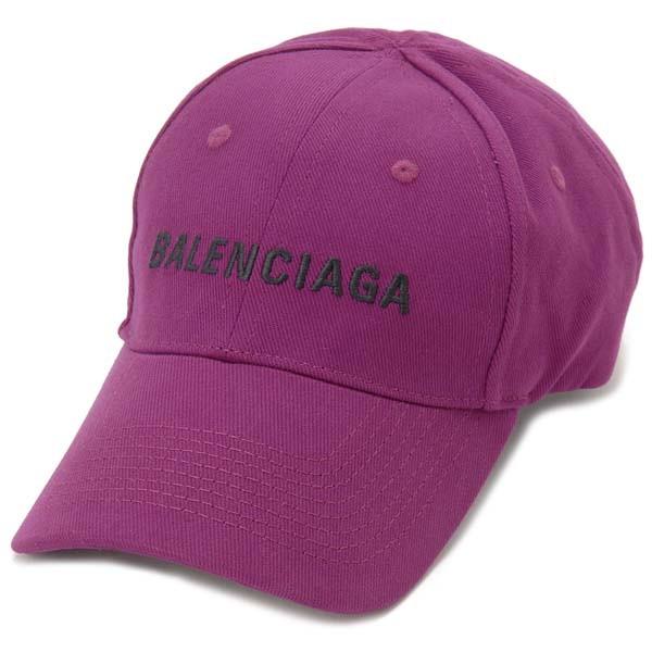 バレンシアガ BALENCIAGA キャップ 帽子 パープルレッド 赤紫 レディース 5907583...