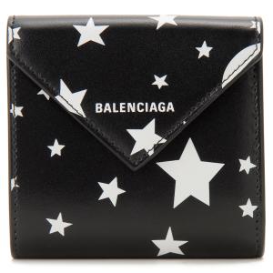 BALENCIAGA バレンシアガ 三つ折り財布 レディース ブラック 637450 210FD 1090 PAPER ペーパー｜s-select