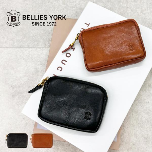 春の新生活セール 公式 BELLIES YORK ベリーズヨーク コインケース ソフトレザー イタリ...