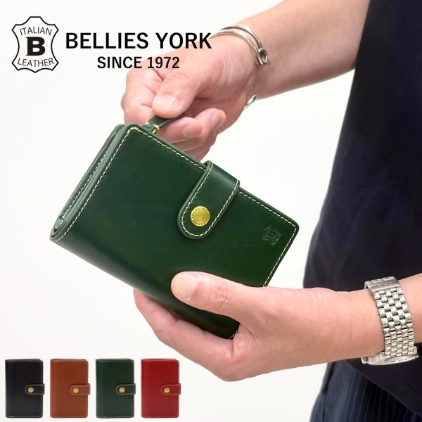公式 ベリーズヨーク BELLIES YORK 二つ折り財布 イタリアンレザー 牛革 本革 BYTM...