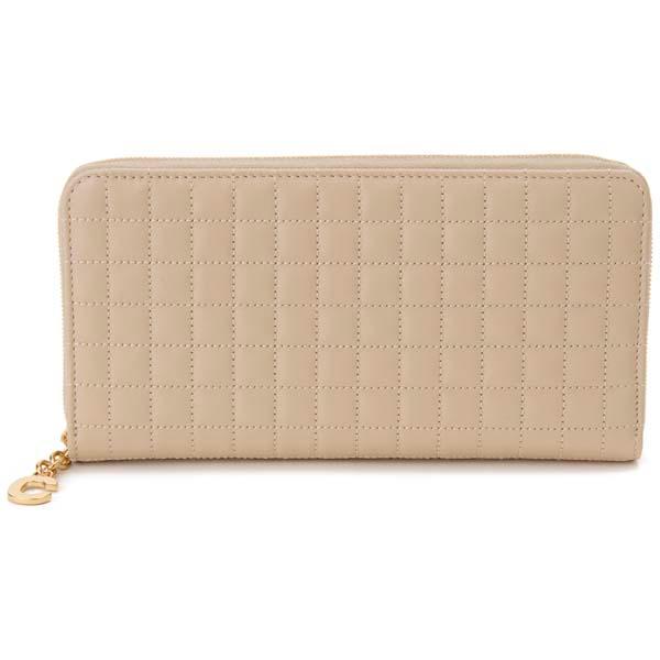 セリーヌ CELINE ラウンドファスナー 長財布 レディース ヌード ベージュ 10B55 3BF...