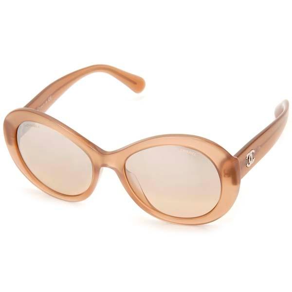 シャネル CHANEL サングラス レディース メンズ ブラウン 5372A 160130 オーバル...