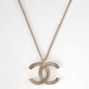 CHANEL（シャネル） キラキラ ココマーク ジルコ ネックレス シルバー