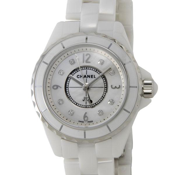 シャネル CHANEL 腕時計 レディース H2570 J12 29mm クォーツ セラミック ホワ...
