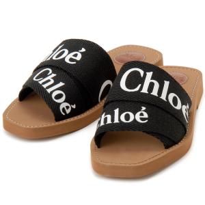 Chloe クロエ サンダル レディース ブラック 22U188Z3 001 WOODY SLIPPERS 靴・シューズ｜s-select