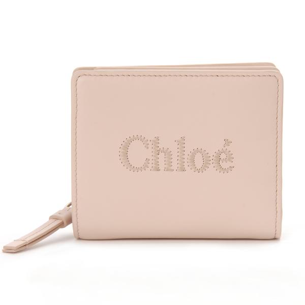 バレンタインセール クロエ Chloe 二つ折り財布 ピンク レディース 23SP867 I10 6...