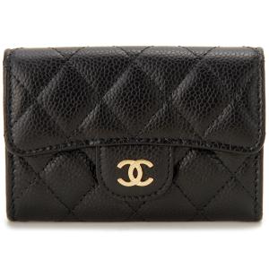 CHANEL シャネル カードケース レディース ブラック AP0214