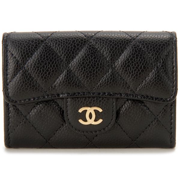 CHANEL シャネル カードケース 名刺入れ ブラック AP0214 Y01864 C3906 ク...