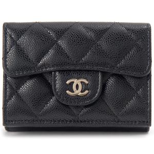 CHANEL シャネル 財布 三つ折り財布 AP0229 B10583 ブラック