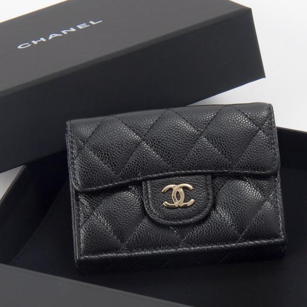 CHANEL シャネル 三つ折り財布 レディース AP0230 B10583 C3906 スモールウ...