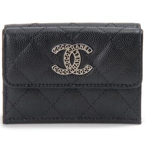 CHANEL シャネル 三つ折り財布 レディース AP3827 B15620 94305 マトラッセ ココマーク｜s-select