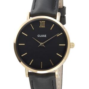 クルース CLUSE レディース 腕時計 CL30004 33mm MINUIT ミニュイ ゴールド×ブラック｜s-select