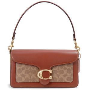 COACH コーチ フラワーステッチ 花 ショルダーバッグ レザー ブラウン  