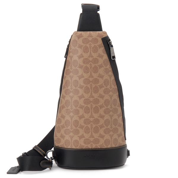 バレンタインセール コーチ COACH ボディバッグ メンズ レディース ブラウン CY801QBN...