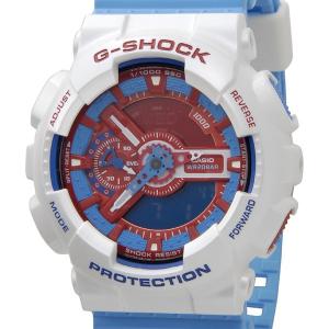 カシオ G-SHOCK　Gショック CASIO GA-110AC-7ADR ブルー＆レッドシリーズ 海外逆輸入モデル 腕時計 ブランド｜s-select