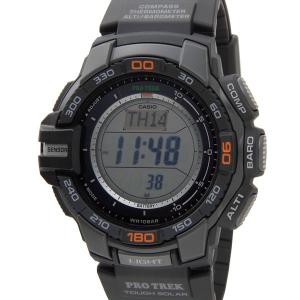 カシオ プロトレック ソーラー トリプルセンサー PRG 270 1DR CASIO PRO TREK ブラック メンズ 腕時計｜s-select