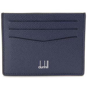 ダンヒル DUNHILL カードケース メンズ ネイビー DU18F220CCA 410 CADOGAN カドガン 定期入れ パスケース｜s-select