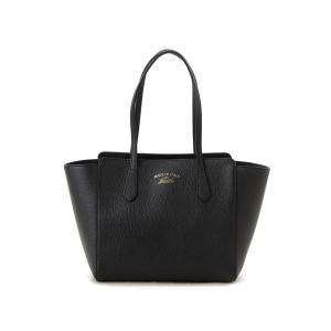 グッチ トートバッグ GUCCI 354408 CAO0G 1000 スウィング ミディアム レザー トート ブラック レディース ブランド｜s-select