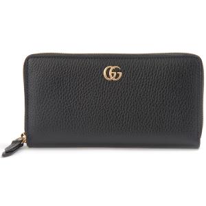 GUCCI グッチ 長財布 456117 CAO0G 1000 プチ マーモント ラウンドファスナー長財布 ブラック｜s-select