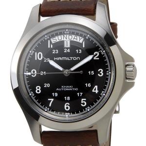 ハミルトン HAMILTON メンズ腕時計 H64455533 カーキ キング オートマチック 文字盤×ベルト：ブラック×ブラウン ブランド｜s-select
