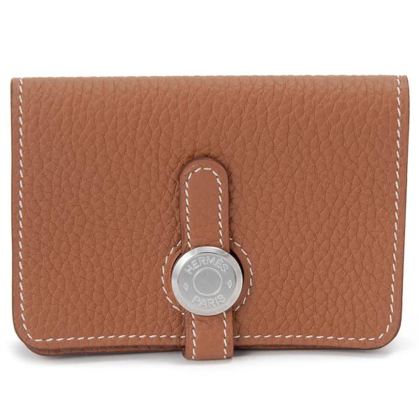 HERMES エルメス 名刺入れ カードケース ゴールド H044083 CK37 DOGON ドゴ...