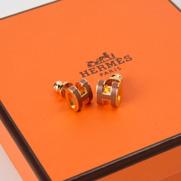 エルメス Hermes ピアス レディース H608002F A9 ポップH ミニ