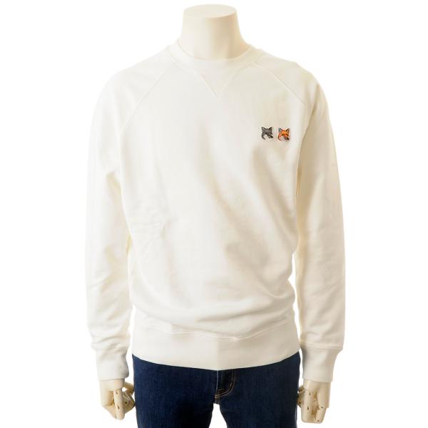 MAISON KITSUNE メゾンキツネ スウェット メンズ ホワイト FM00358KM0002...