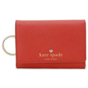 ケイトスペード コインケース パスケース PWRU3897 635 Kate Spade キーリング付 チェリー レッド｜s-select