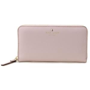 ケイトスペード kate spade ラウンドファスナー長財布 PWRU3898 CEDAR STREET LACEY ROSY DAWN ライトピンク レディース ブランド｜s-select