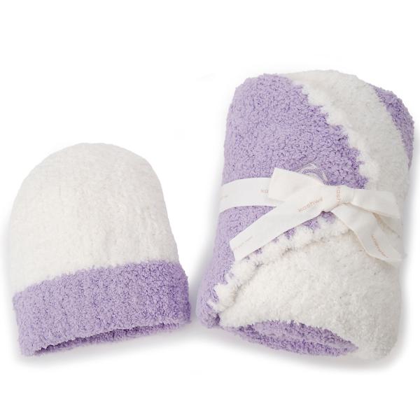 カシウェア kashwere ベビーブランケット ラベンダー×クリーム BBCH-BCB01-534...