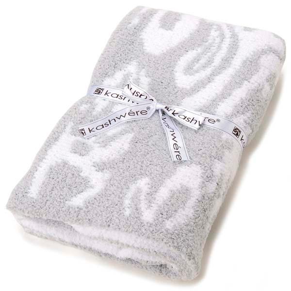 カシウェア kashwere ブランケット ハウンドトゥース ブルー×ホワイト BBCH-PTN01...