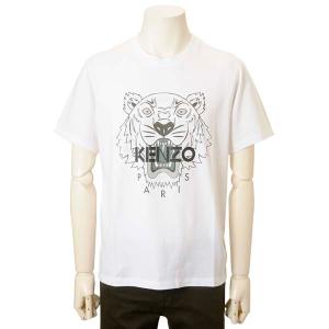 ケンゾー KENZO Tシャツ メンズ ホワイト 白 ロゴTシャツ FB55TS0204YA-01 T-SHIRT タイガー 虎｜s-select