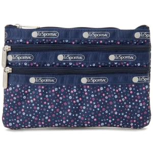 レスポートサック ポーチ LeSportsac 7158 E121 3ジップコスメティック DITSY DANCE PARTY ディトゥシィ ダンス パーティー｜s-select