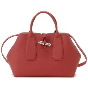 ロンシャン LONGCHAMP ハンドバッグ M レッド 10058 HPN 545 ROSEAU ロゾ｜s-select