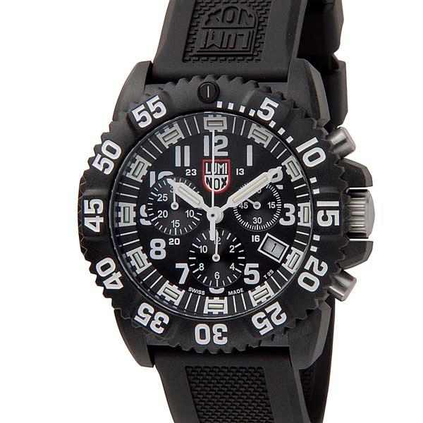 LUMINOX ルミノックス 腕時計 メンズ ブラック XS.3081.F ネイビーシール カラーマ...