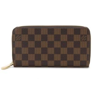 ルイヴィトン Louis Vuitton ラウンドファスナー長財布 ダミエ ジッピーウォレット N41661 財布 ブラウン メンズ レディース｜s-select