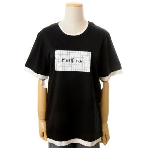 Maison Margiela メゾンマルジェラ Tシャツ レディース ブラック 52GC0277S24312900 MM6 エムエムシックス エムエムシックス メゾン マルジェラ MM6 Maison Margiela