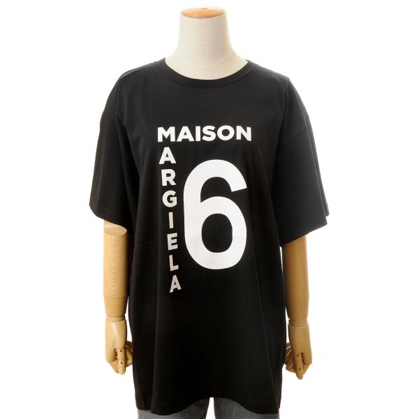 Maison Margiela メゾンマルジェラ MM6 Tシャツ レディース ブラック 52GC0...