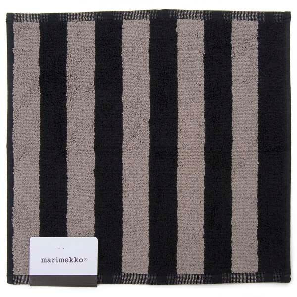 マリメッコ Marimekko ミニタオル ハンカチ カクシライタア ブラック 黒 67381-06...