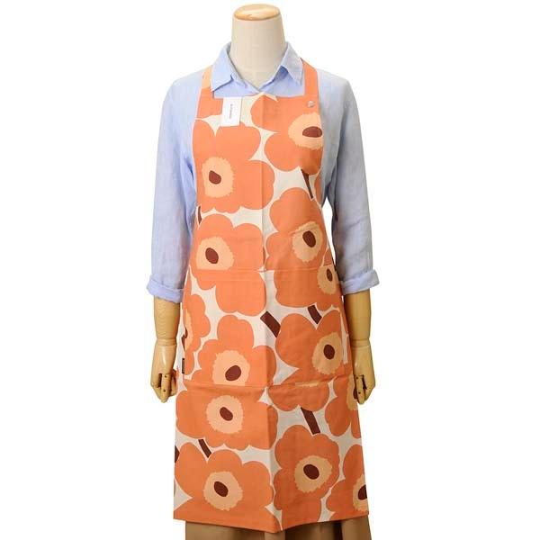 マリメッコ marimekko エプロン アプリコット 71131 834 PIENI UNIKKO...