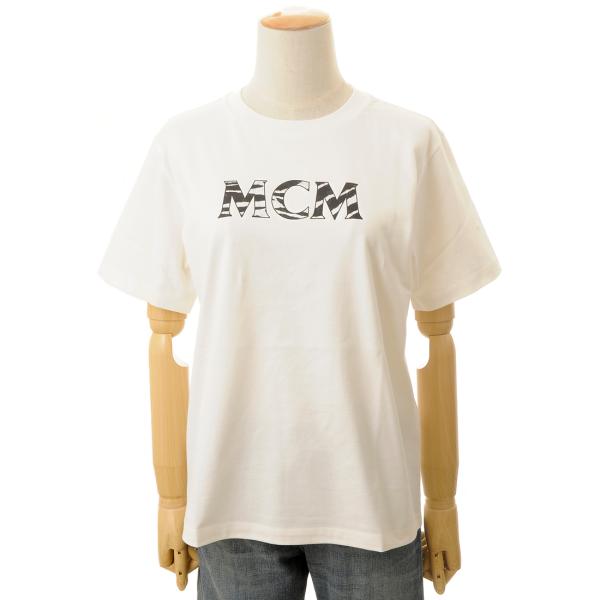 只今決算セール MCM エムシーエム Tシャツ レディース FTDSMM02 WG 半袖 ロゴTシャ...