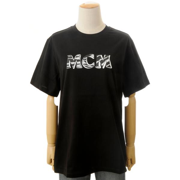 只今決算セール MCM エムシーエム Tシャツ レディース FTDSMM02 BK 半袖 ロゴTシャ...