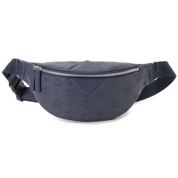エムシーエム MCM ボディバッグ ネイビー MMZ ASFI01 VA001 ベルトバッグ