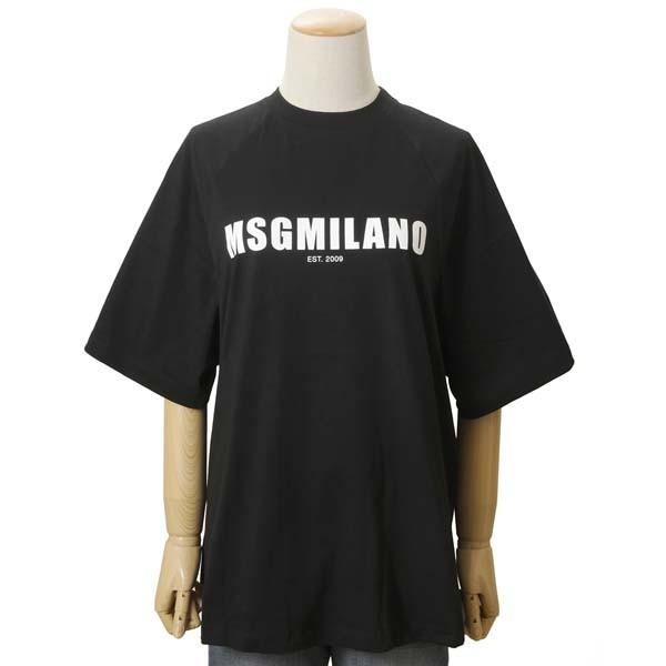 MSGM エムエスジーエム レディース Tシャツ ブラック MDM210 298 99 イタリア製 ...
