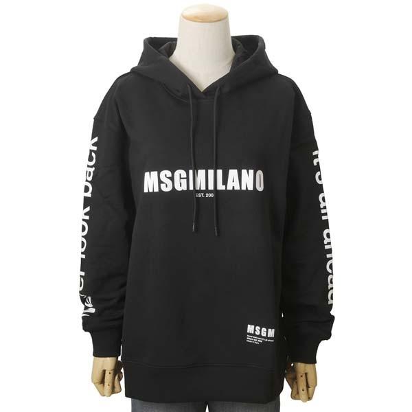MSGM エムエスジーエム パーカー レディース ブラック MDM234 299 99 イタリア製 ...