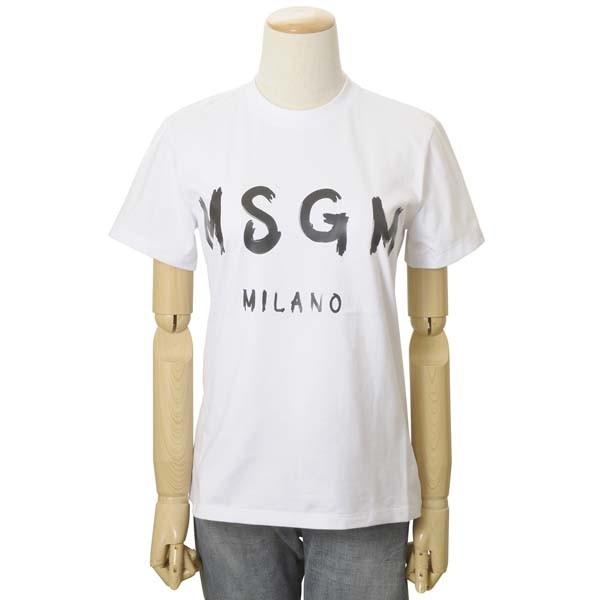 MSGM エムエスジーエム レディース Tシャツ ホワイト MDM60 298 01 WHITE イ...