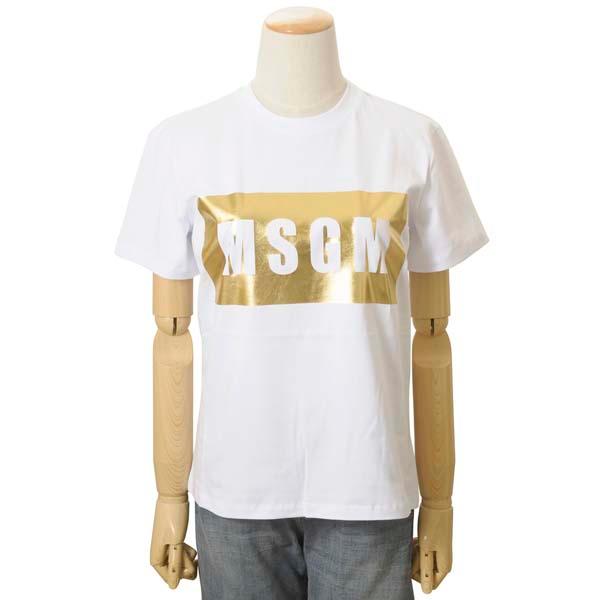 MSGM エムエスジーエム レディース Tシャツ ホワイト MDM95 298 01 WHITE イ...