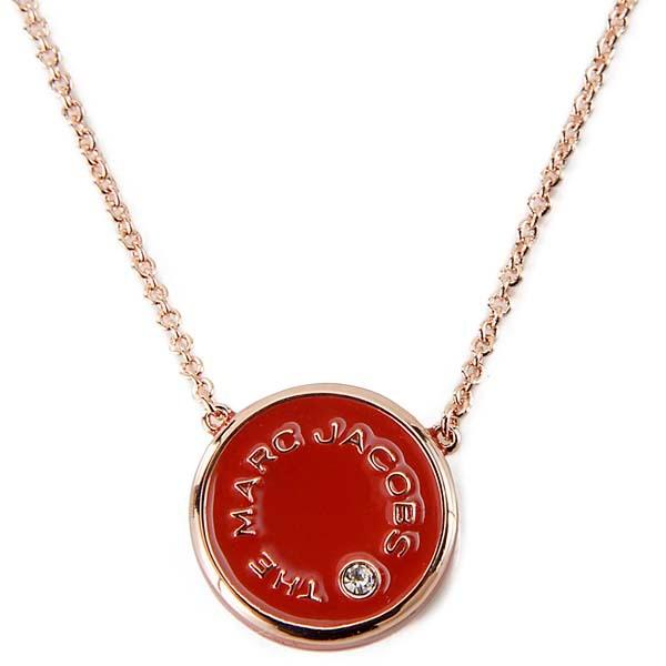 マークジェイコブス MARC JACOBS ネックレス レディース レッド×ローズゴールド M001...