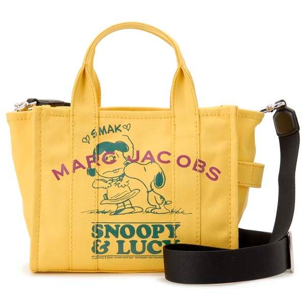 MARC JACOBS マークジェイコブス トートバッグ レディース イエロー スヌーピー キャンバ...