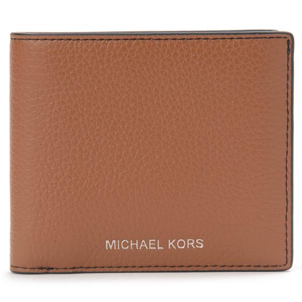 只今決算セール Michael Kors マイケルコース 二つ折り財布 メンズ ブラウン 36S4L...